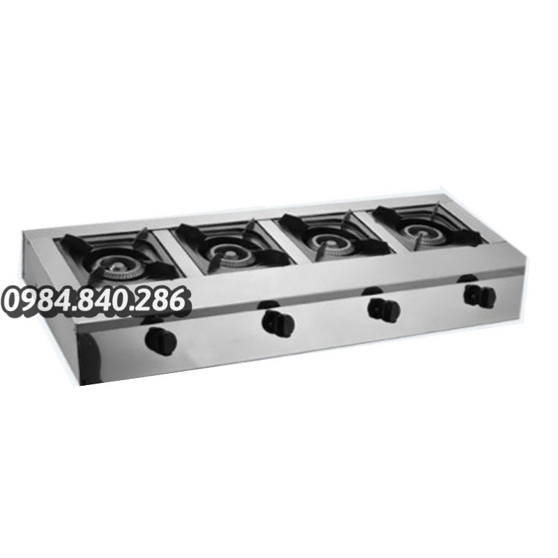 Bếp gas 4 cửa - Bếp ga 4 lò - Bếp ga 4 họng loại ngang