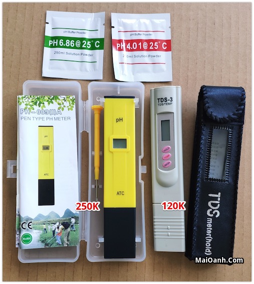 Combo 1 bút đo độ ph và 1 bút đo nước sạch