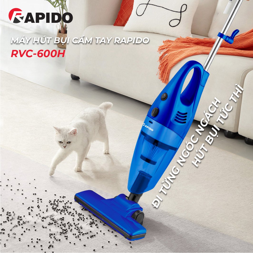 Máy hút bụi cầm tay rapido / ferroli - rvc-600h