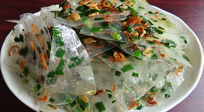 Bánh tráng mở hành thơm béo