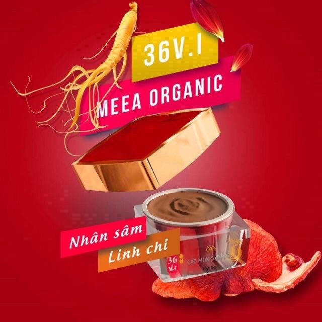 Cao mụn sâm đỏ 36 vị - meea organic Hủ Lớn 15Gr