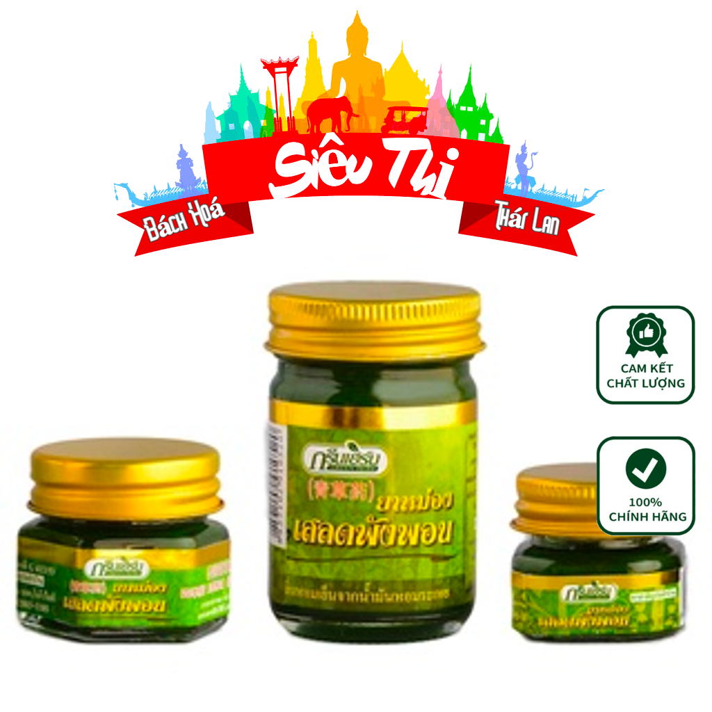 Dầu Cù Là Xanh Green Herb Balm Clinacanthus Nuthans Thái Lan chính hãng