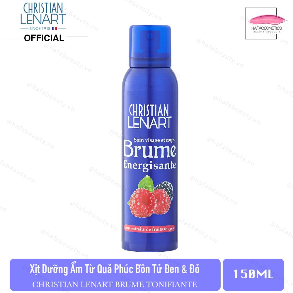 Xịt khoáng dưỡng ẩm cho da chiết xuất từ Phúc bồn tử Christian Lenart Brume Energisante 150ml (Dành cho mọi loại da)