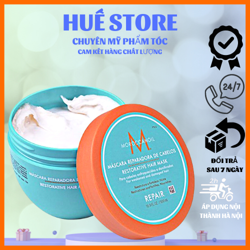 Kem ủ tóc moroccanoil - 500ml phục hồi chuyên sâu tóc hư tổn | dầu hấp ủ xả tóc moroccanoil chính hãng huế store