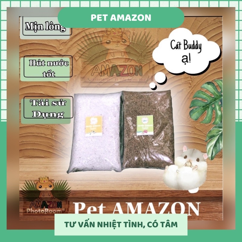 Cát buddy ấn và trắng 1kg