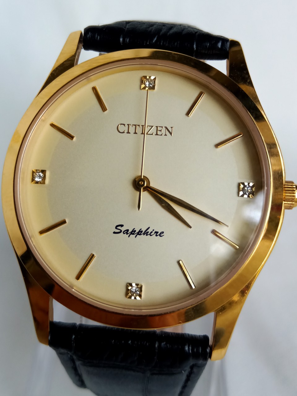 Đồng hồ CITIZEN chính hãng măt kính safia  , dây da . Hàng mới rin