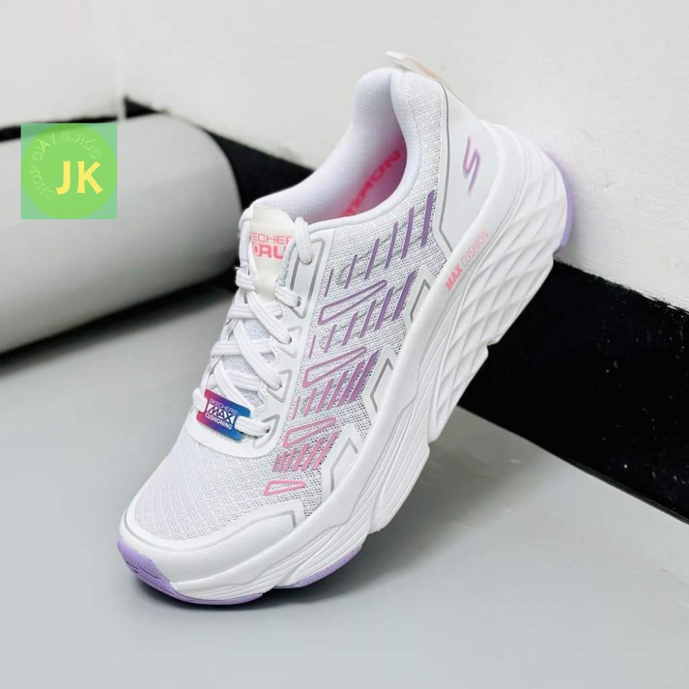 Giày Thể Thao skecherss Max Cushioning Elite Shoes cho nữ chính hãng, màu trắng tím