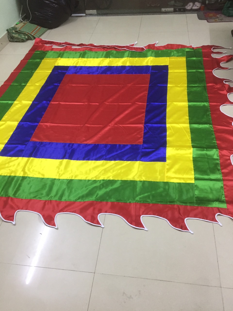 Cờ ngũ sắc, cờ thần loại 2.5x2.5m