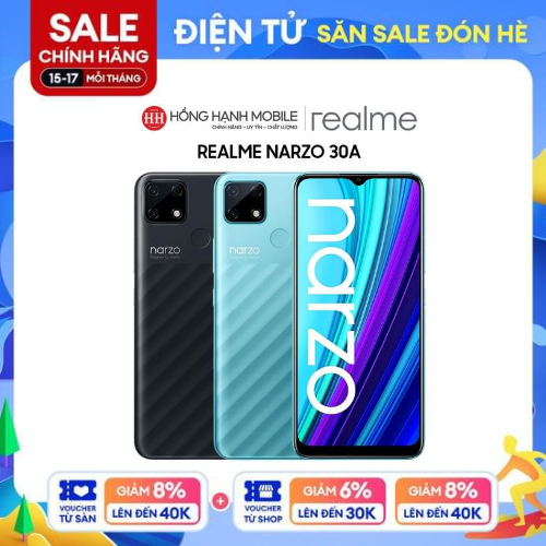 Điện thoại realme narzo 30a 4gb/64gb - hàng chính hãng