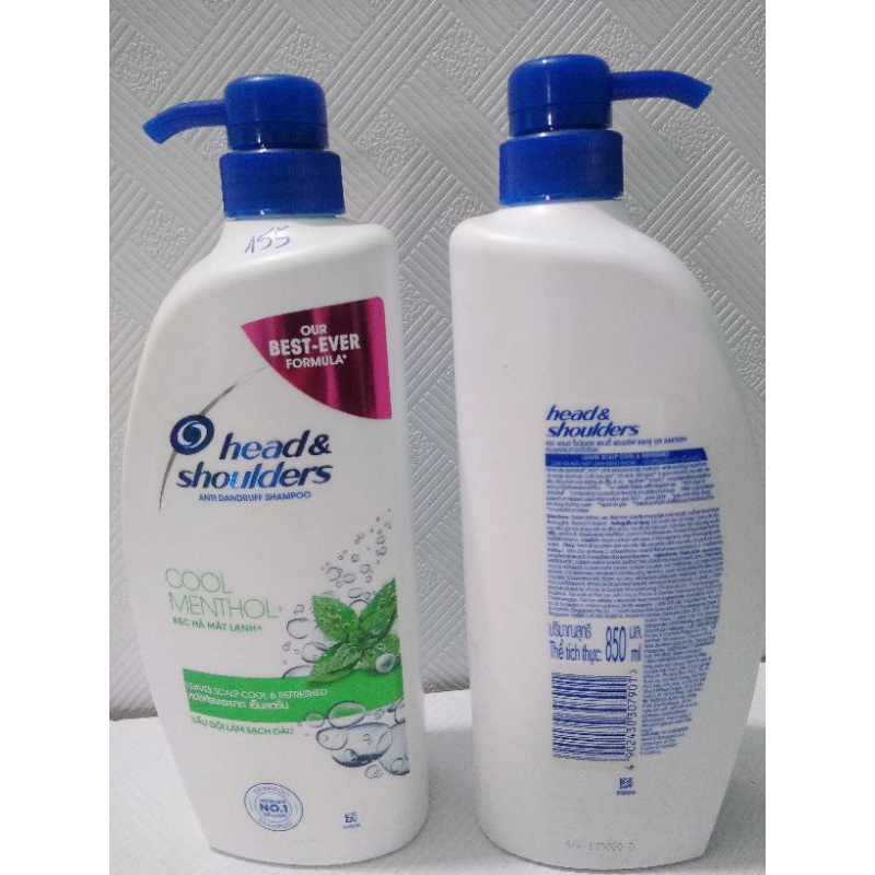 Dầu gội head & shoulders bạc hà 850ml thái lan sạch gàu mát lạnh
