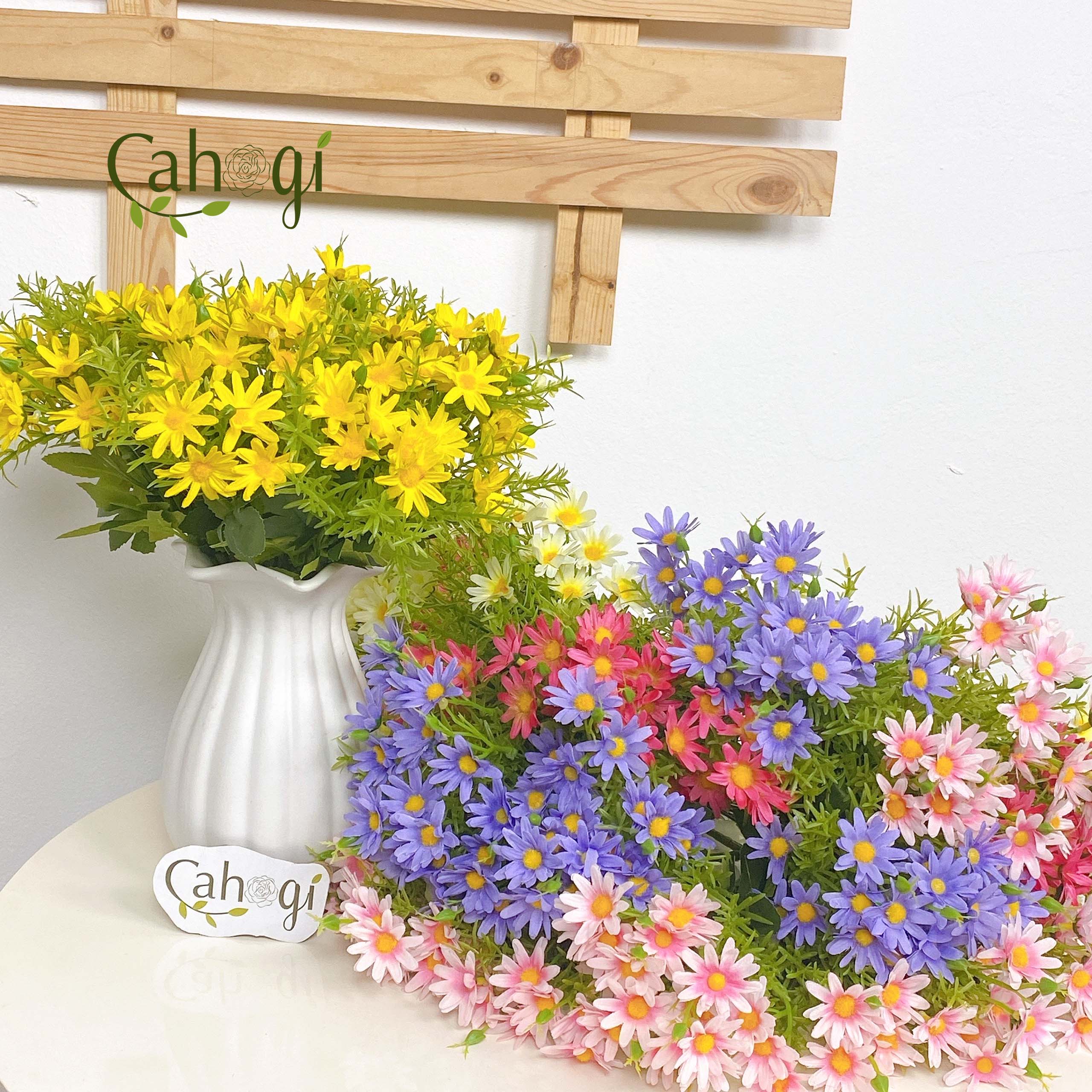 Hoa giả chùm cúc họa mi 30 cm