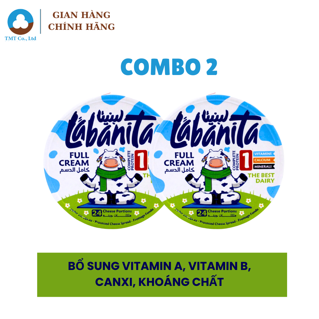 Combo 2 Hộp Phô mai Labanita 16 miếng 240g nhập khẩu Ai Cập