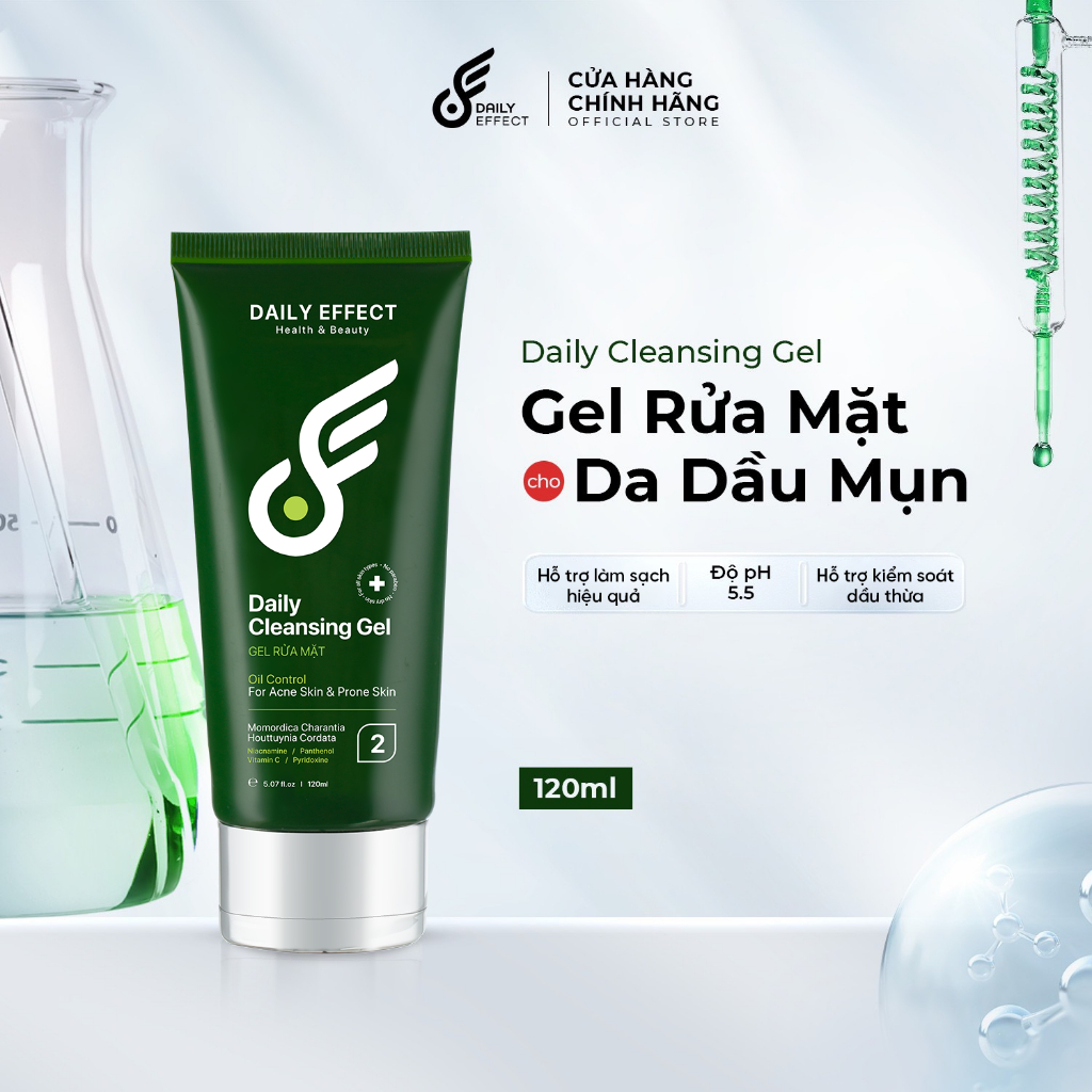 SỮA RỬA MẶT DAILY EFFECT CHIẾT XUẤT KHỔ QUA RỪNG VÀ RAU DIẾP CÁ