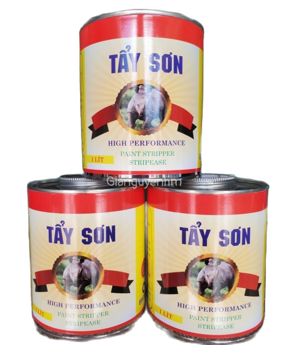 Chai tẩy sơn, dung dịch tẩy sơn, Lon tẩy sơn trên sắt, gỗ, bê tông, kim loại...