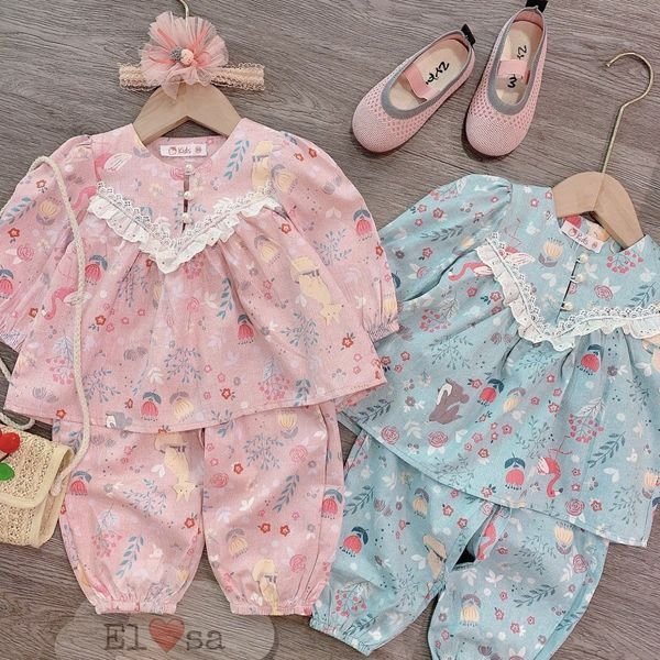 Quần áo bé gái    BỘ PIJAMA BABYDOL