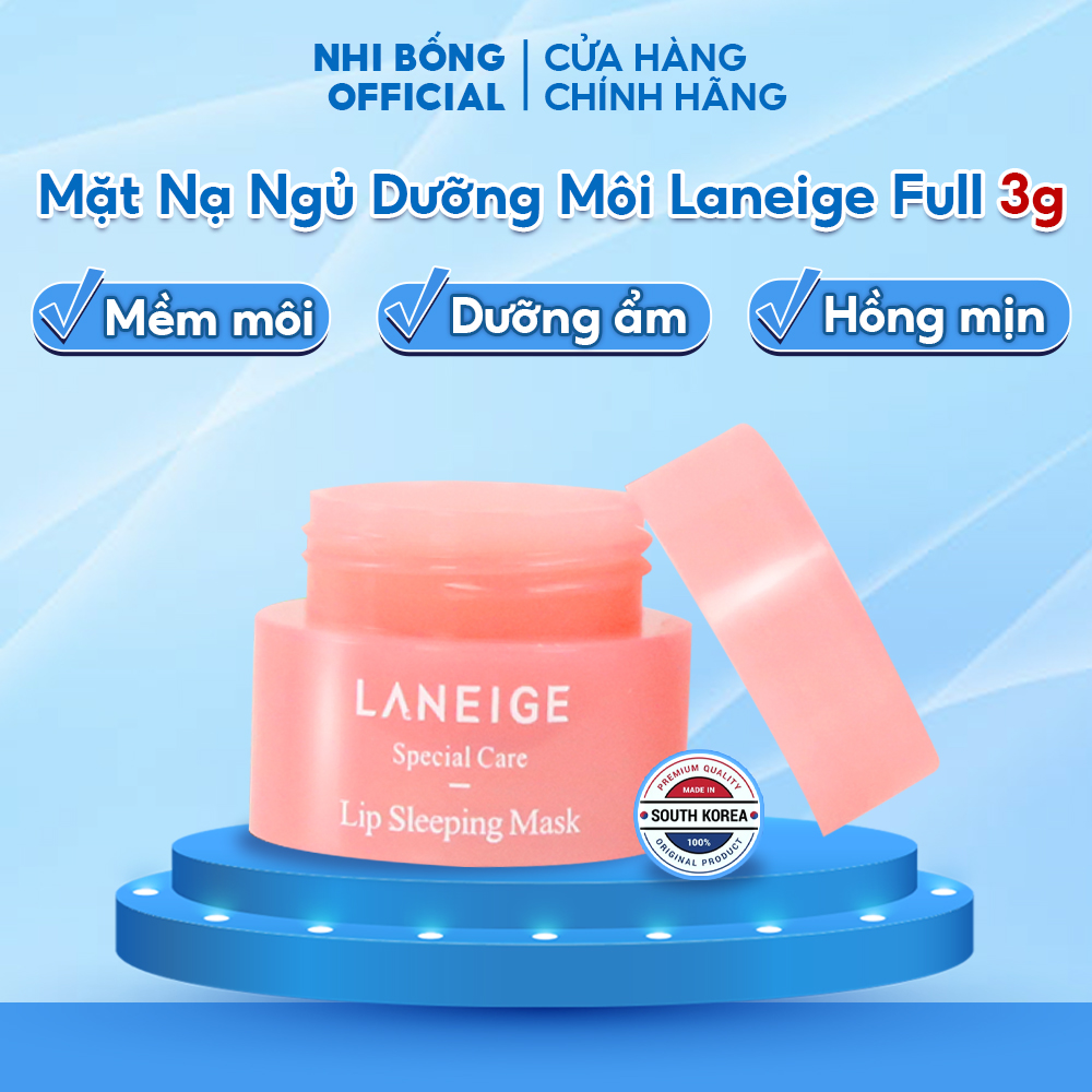 Mặt Nạ Dưỡng Môi Laneige Hàn Quốc Full Hương Cherry 3g giúp cho môi hồng hào mềm mịn tự nhiên