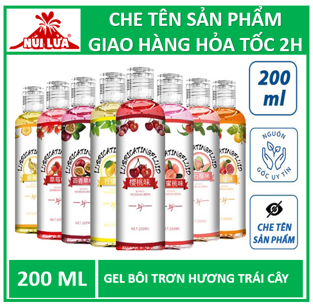 (Che tên) Gel bôi trơn hương trái cây, bôi trơn tăng khoái cảm kéo dài thời gian, gell giảm đau hiệu quả nhanh chống
