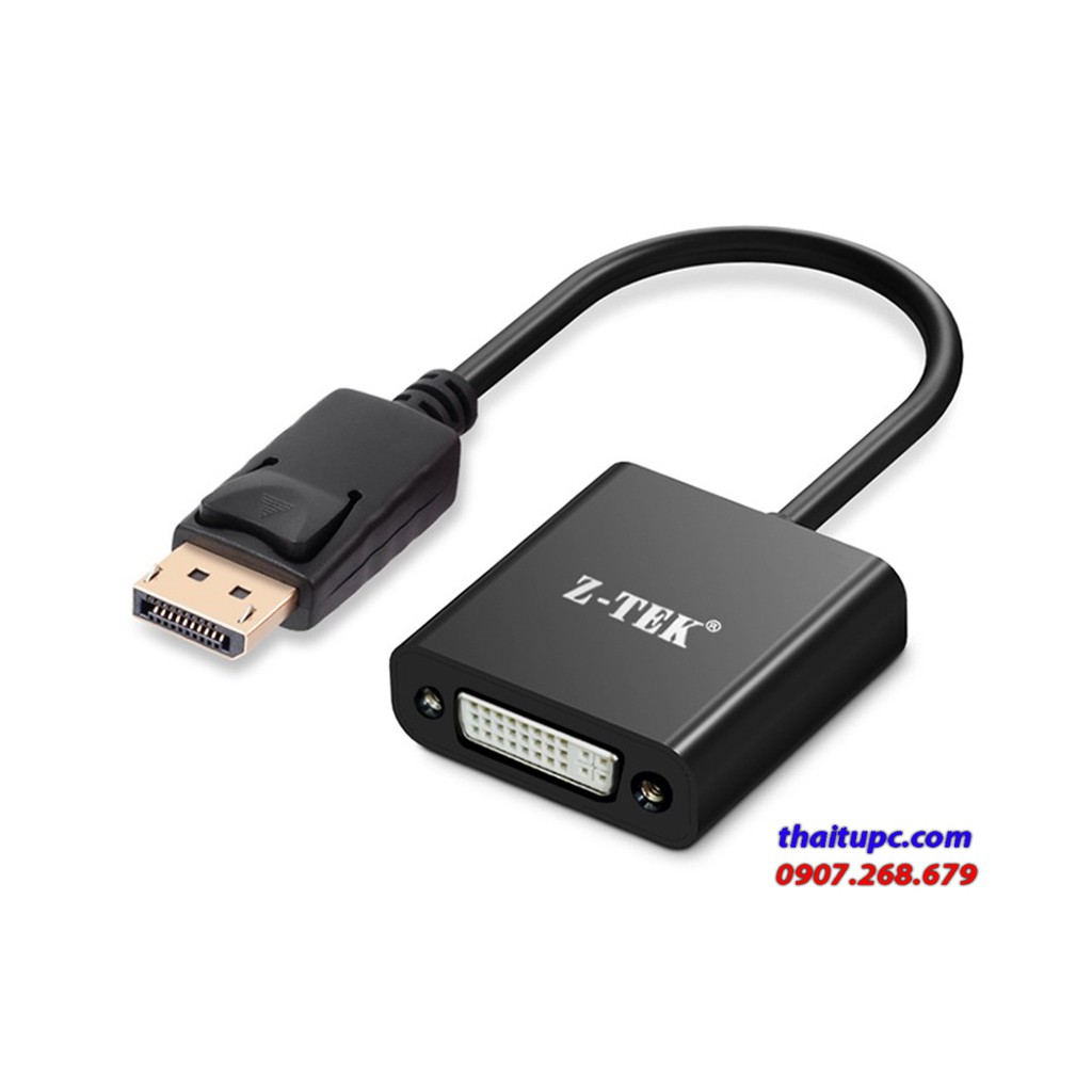 Cáp displayport - dvi 20cm z-tek
