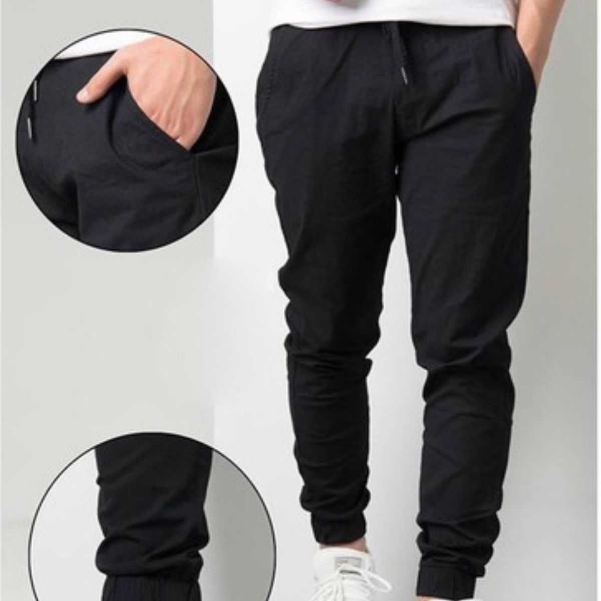Quần dài nam jogger kaki co giãn, quần jogger nam ống bo trẻ trung năng động, quần joger phong cách hàn quốc