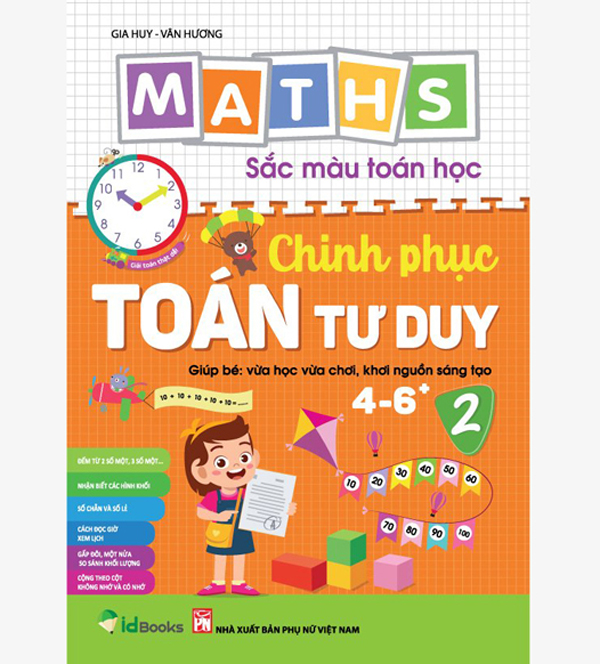 Maths – sắc màu toán học: chinh phục toán tư duy 4-6+, level 2