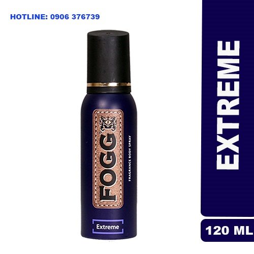 Nước hoa xịt toàn thân ngăn mùi fogg extreme dành cho nam 120ml, thơm lâu, nhập khẩu dubai