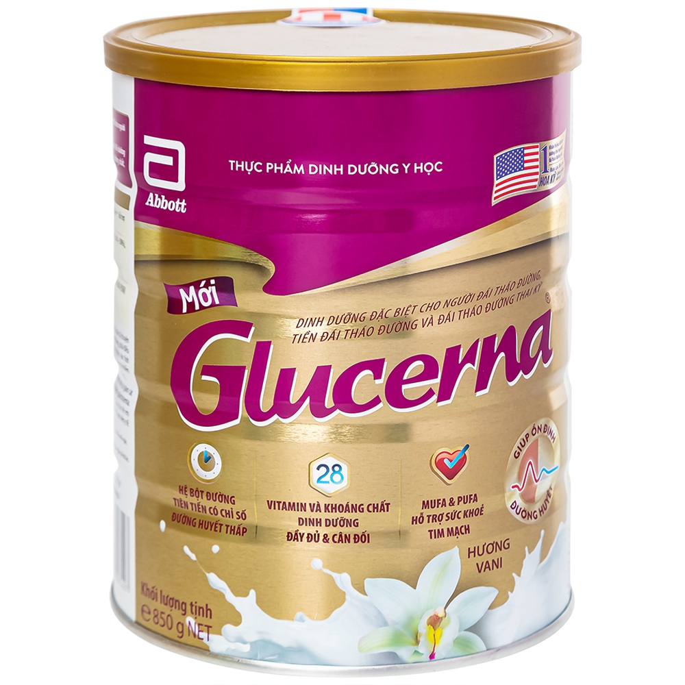 Combo 3 lon Glucerna Vani 850gr