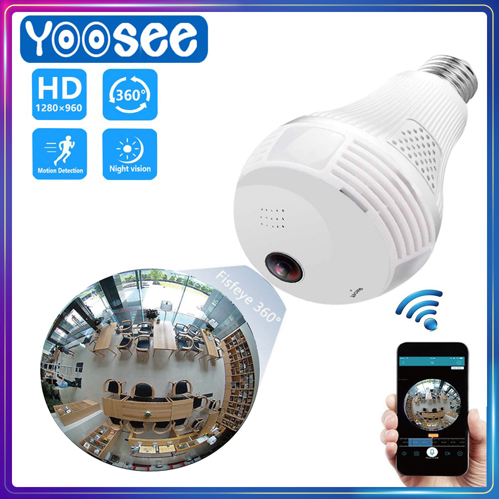 [HCM]Camera Bóng Đèn Ip Wifi Yoosee Full Hd Camera Wifi Không Dây Tphcm Có Tiếng Việt Hình Ảnh Sắc Nét Ngày Đêm - Xem 360 Độ Linh Hoạt - Led Phát Sáng Bảo Hành Lỗi 1 Đổi 1