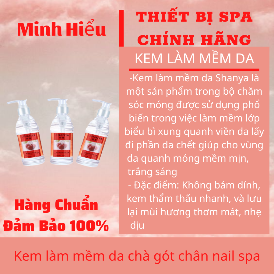 Kem làm mềm da chà gót chân nail spa