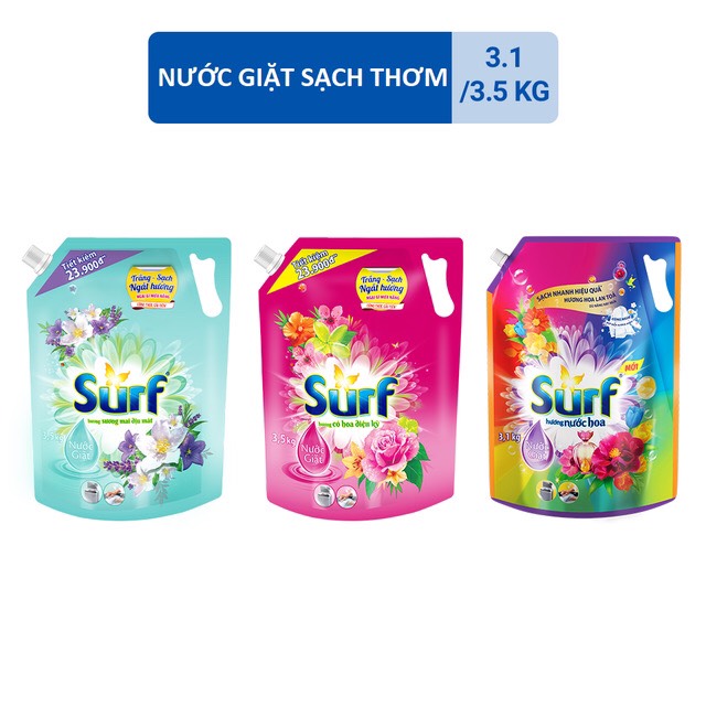 Nước giặt surf túi 3.5kg