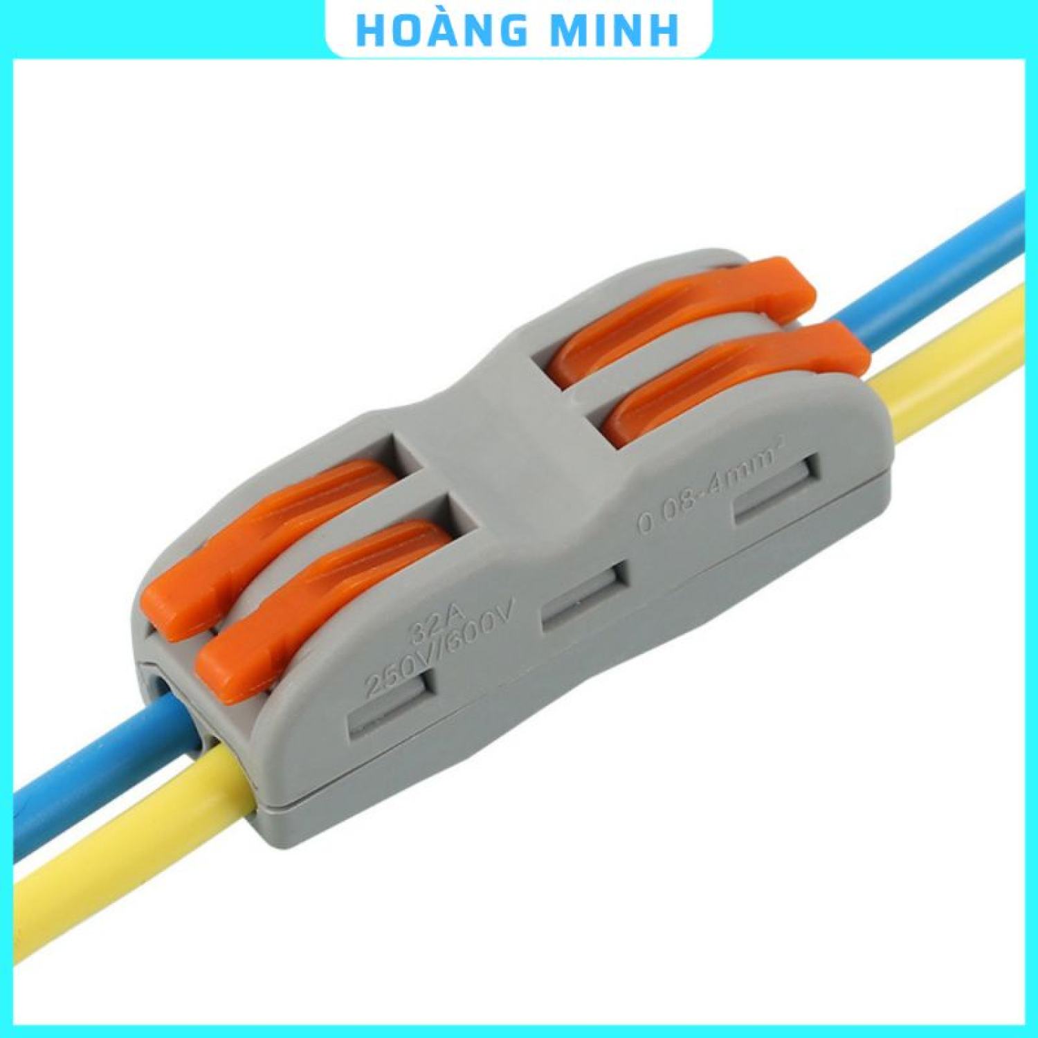 Cút nối dây điện nhanh pct, đầu nối đôi tải 32a 7000w