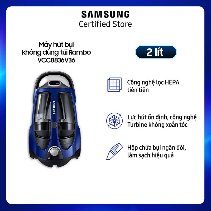 Máy hút bụi Samsung không dùng túi Rambo VCC8836V36