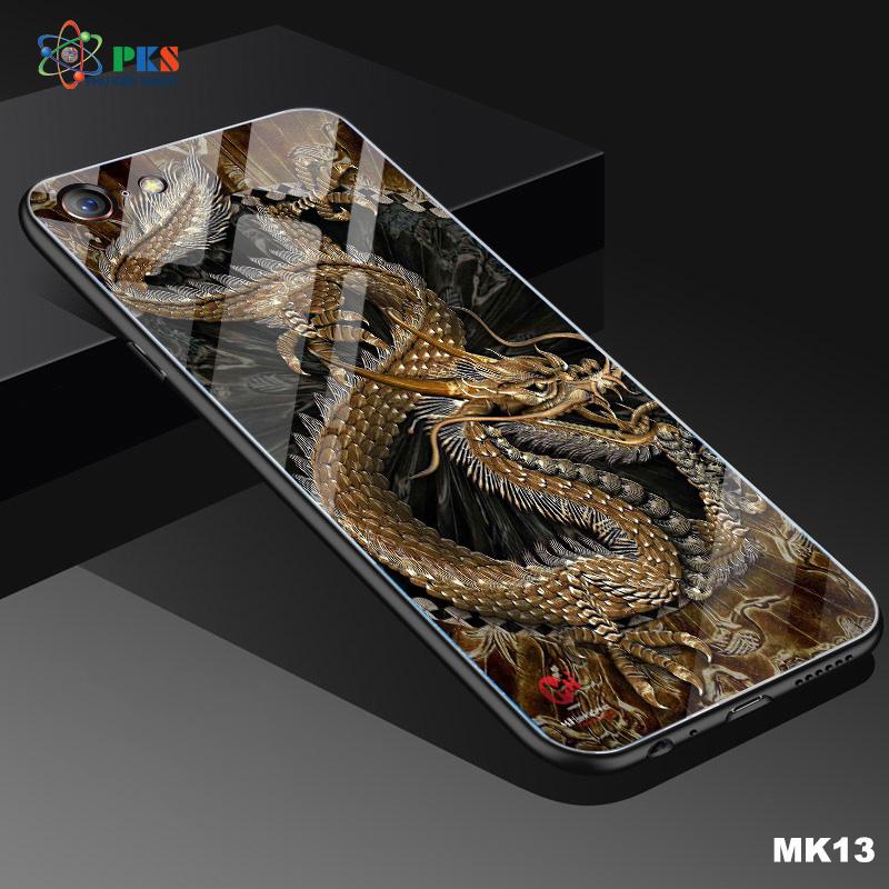 Ốp lưng Iphone 6 Plus/6s Plus in 3D hình rồng mặt lưng kính cường lực