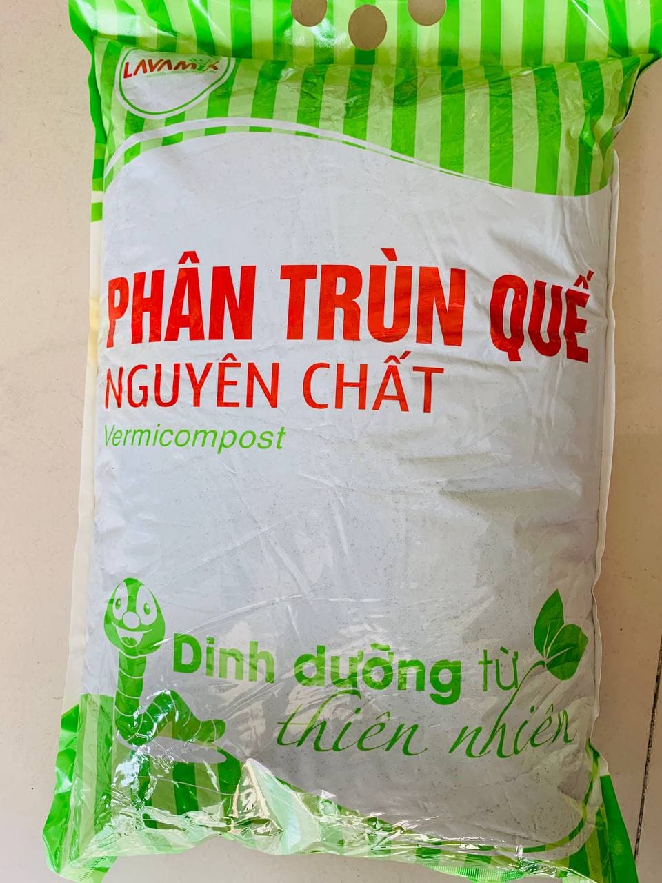 Phân trùn quế lavamix, bổ sung dinh dưỡng, cải tạo đất gói 5kg