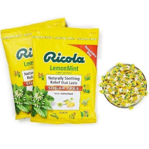 Kẹo thảo mộc làm dịu cơn ho – khàn giọng Ricola Natural Herb Cough Drop