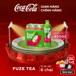 Lốc 6 Chai Trà Mật Ong Hương Lài Vải Fuzetea+ 450ml/Chai Sale 25.06 Coca-Cola Chính Hãng_LD
