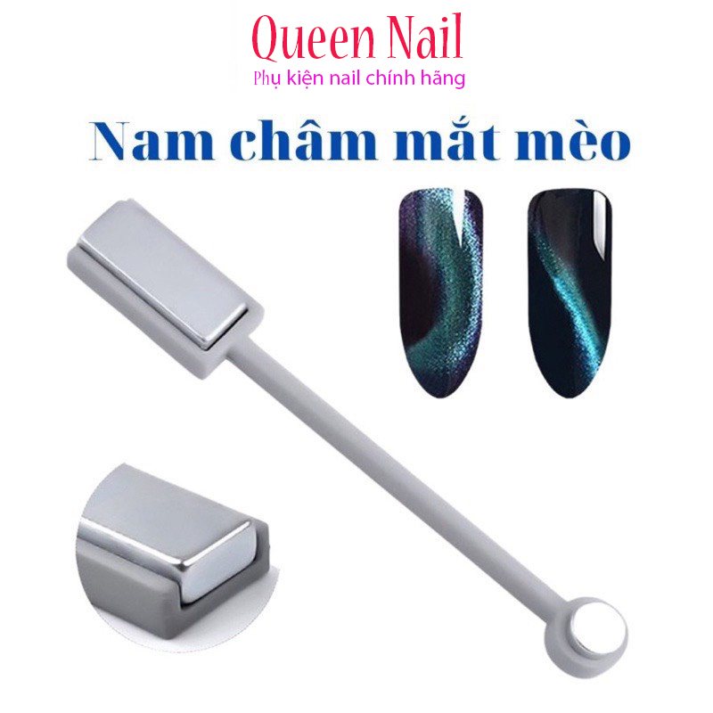 Nam châm mắt mèo - Nam châm 2 đầu hơ sơn gel tạo hình mắt mèo 3D mắt mèo kim cương