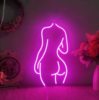Đèn led neon hình cô gái sexy decor trang trí cực chất | 35x20 cm | đèn neon chất lượng cao [TẶNG NG