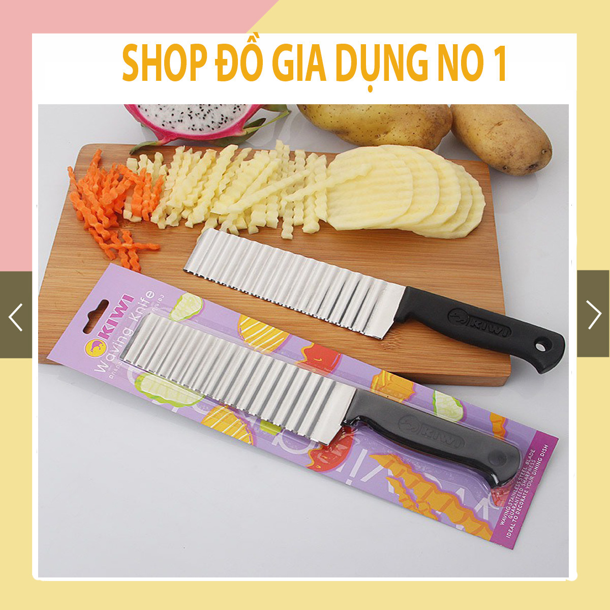 Dao thái rau củ răng cưa lượn sóng