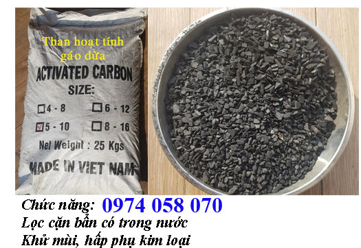 [HCM]1kg than Gáo dừa lọc nước Việt Nam