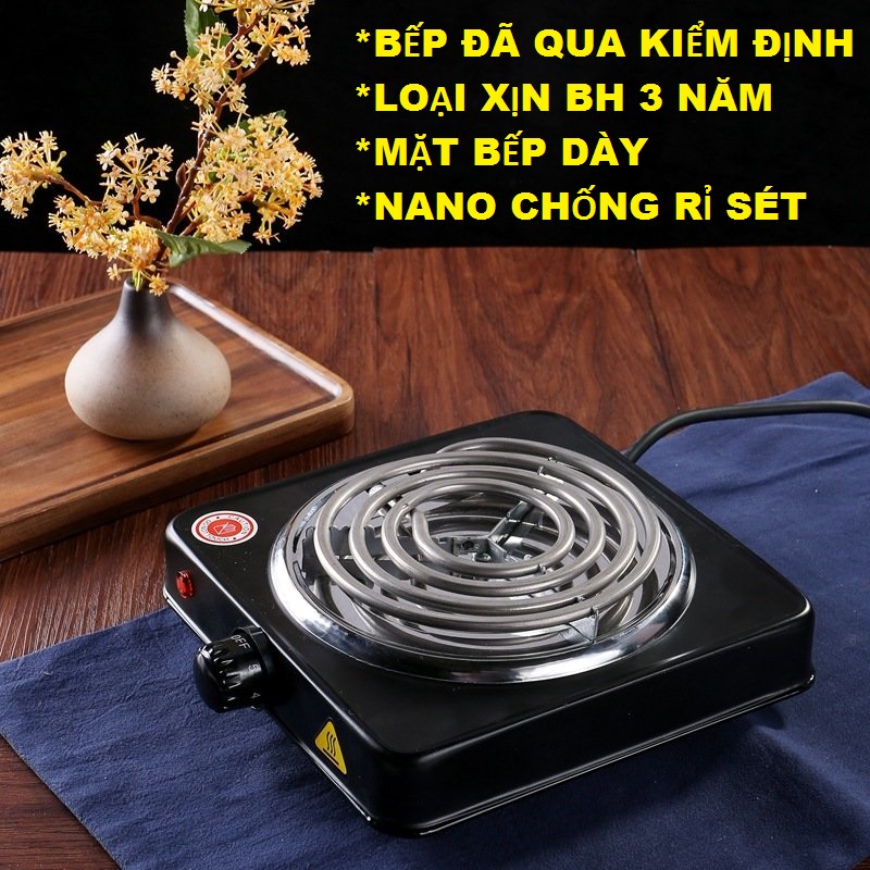 (Loại 1 bếp dày BH 3 năm )Bếp điện đơn 1000w . bếp từ hơ lá trầu cho bé 1000w(BẢO HÀNG 3 NĂM) , bếp nấu ăn đa năng tiện lợi cho nhà bếp,nấu lẫu ,canh,xào vv...