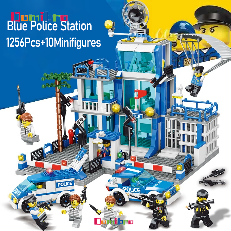 Đồ Chơi Lắp Ráp Kiểu LEGO Cảnh Sát SWAT Mô Hình Đồn Cảnh Sát Cảnh Sát Đặc