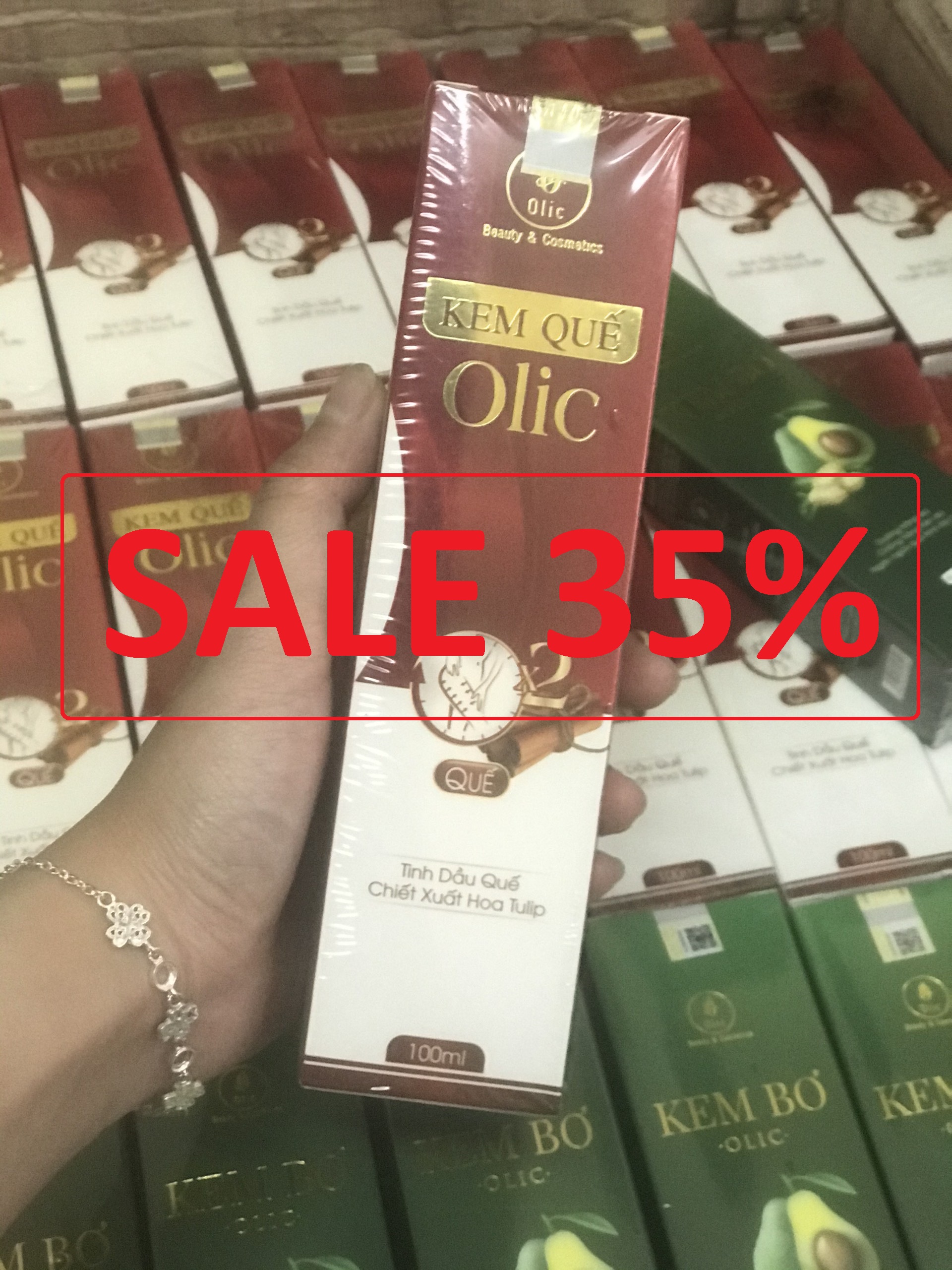 Kem tan mỡ quế olic