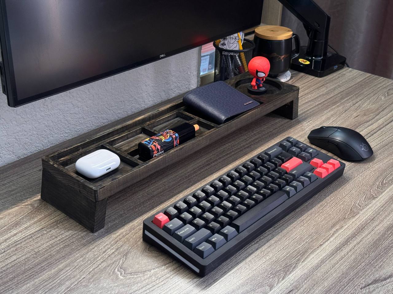Kệ đựng đồ bàn làm việc deernor - kblv03 - gỗ tần bì