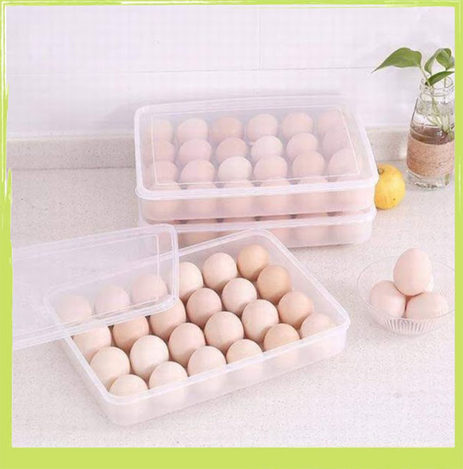 Khay đựng trứng - Khay đựng 24 quả  - Hộp đựng trứng - Cao cấp có nắp - Chất liệu nhựa - Chính hãng Công Ty Việt Nhật - Khay đựng thực phẩm - Bảo hành 1 đổi 1
