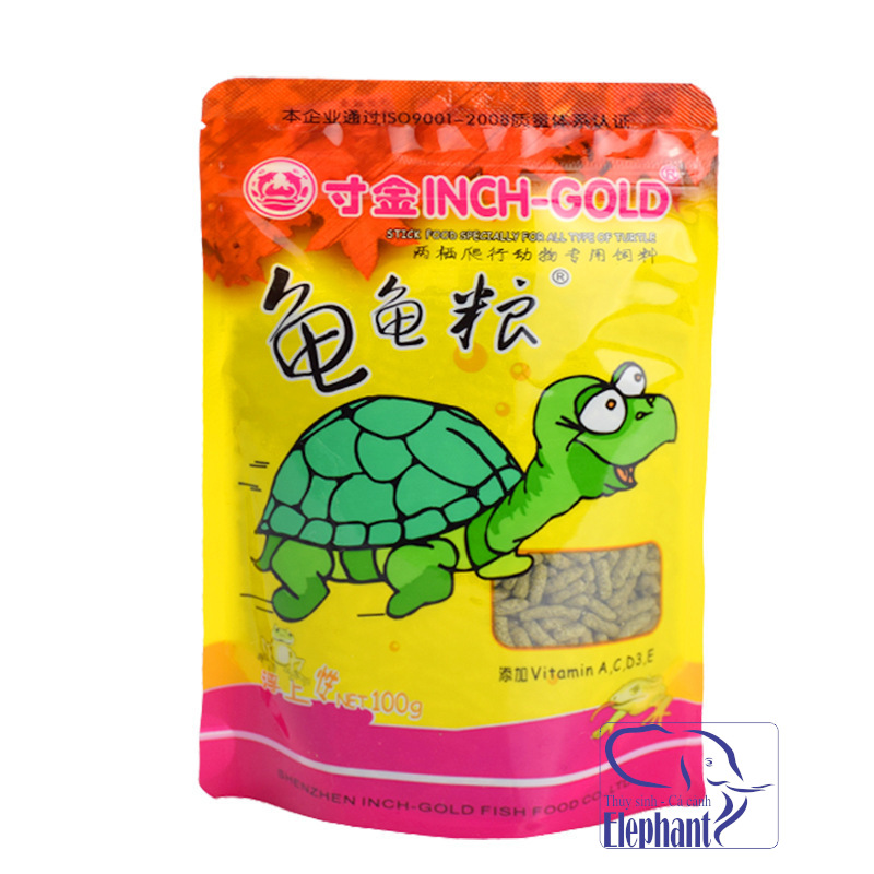 Turtle food - dinh dưỡng chuyên cho rùa kiểng giúp rùa ham ăn, nhanh lớn khoẻ đẹp gói 100gram