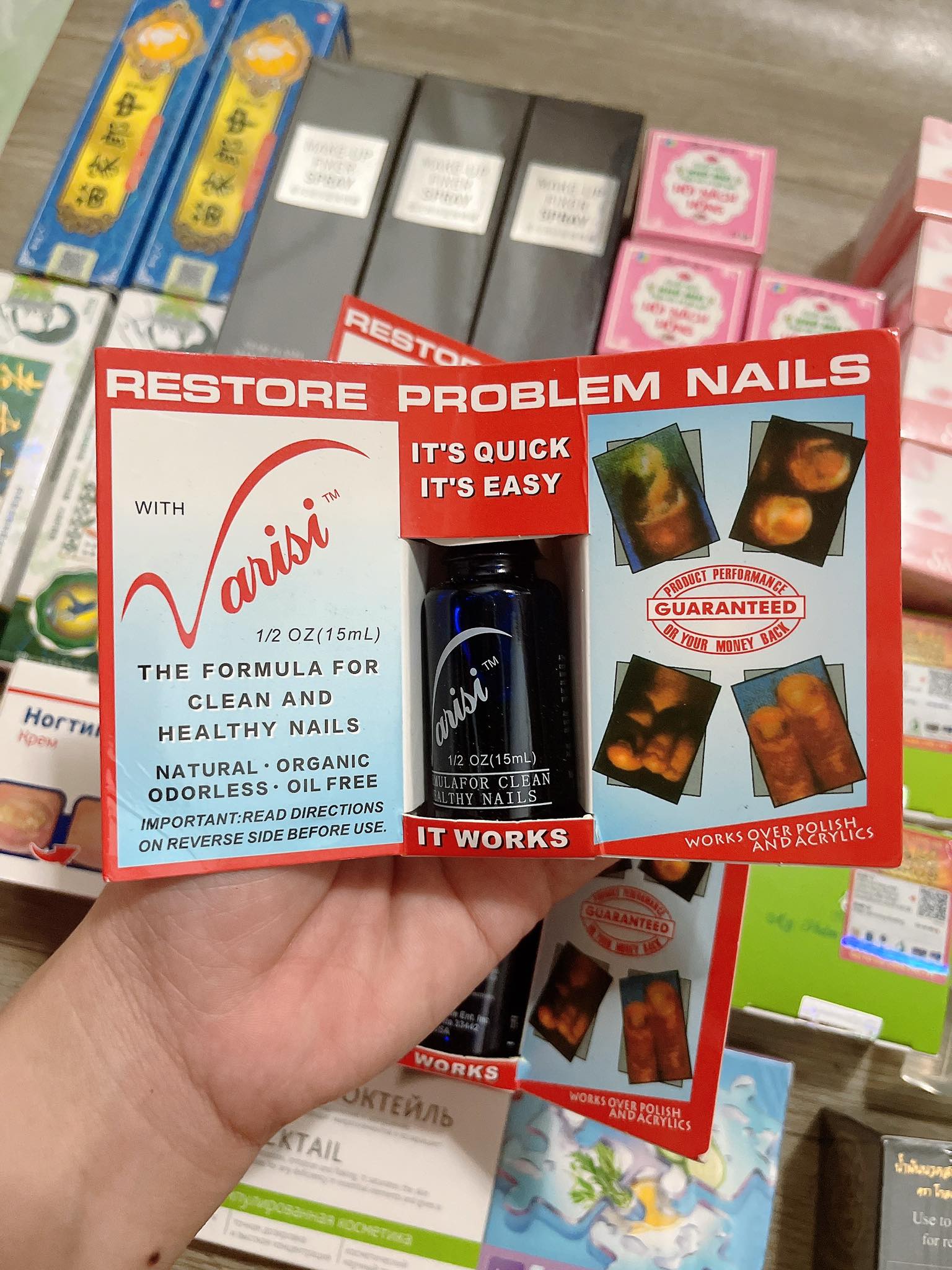 Dung dịch varisi loại bỏ nấm móng tay, nấm móng chân