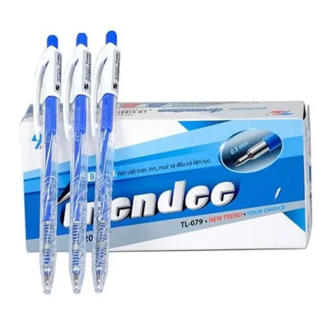Bút bi thiên long tl079 nét 0.5mm bút trơn êm mực ra đều và liên tục