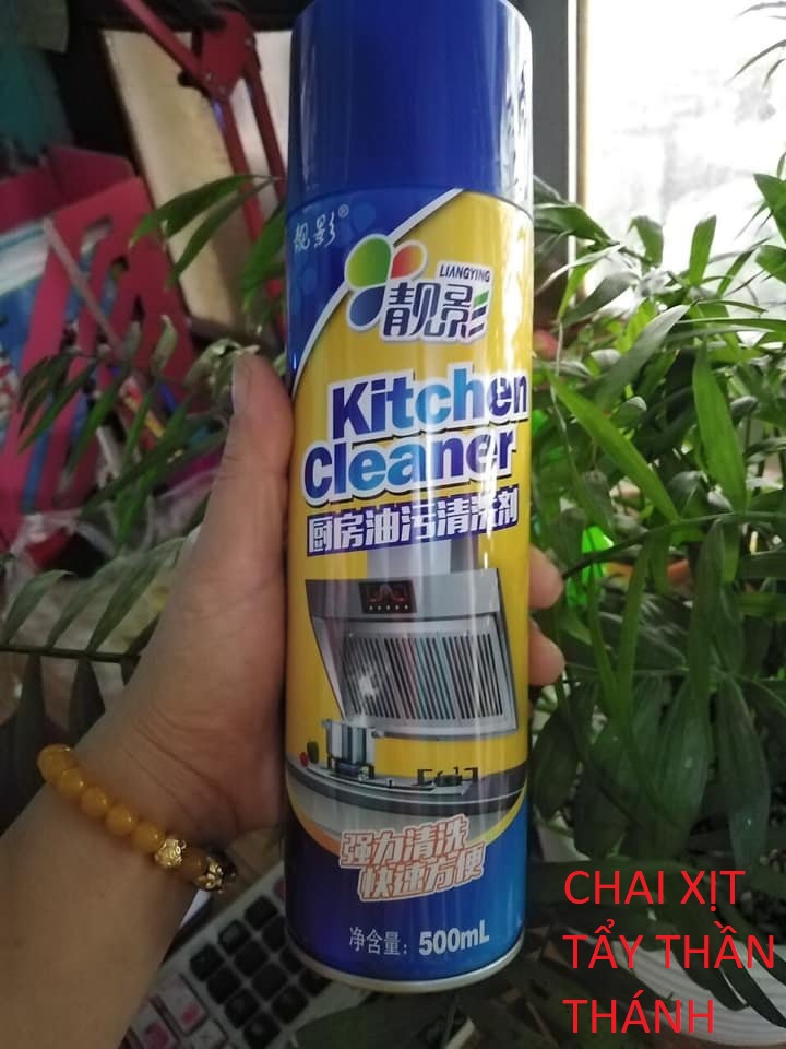 Chai xịt tẩy đa năng Kitchen Chai xịt thần thánh siêu hot, tẩy sạch nhà bếp,bếp ga,hút mùi, nhà vệ sinh...cực sạch 500ml,