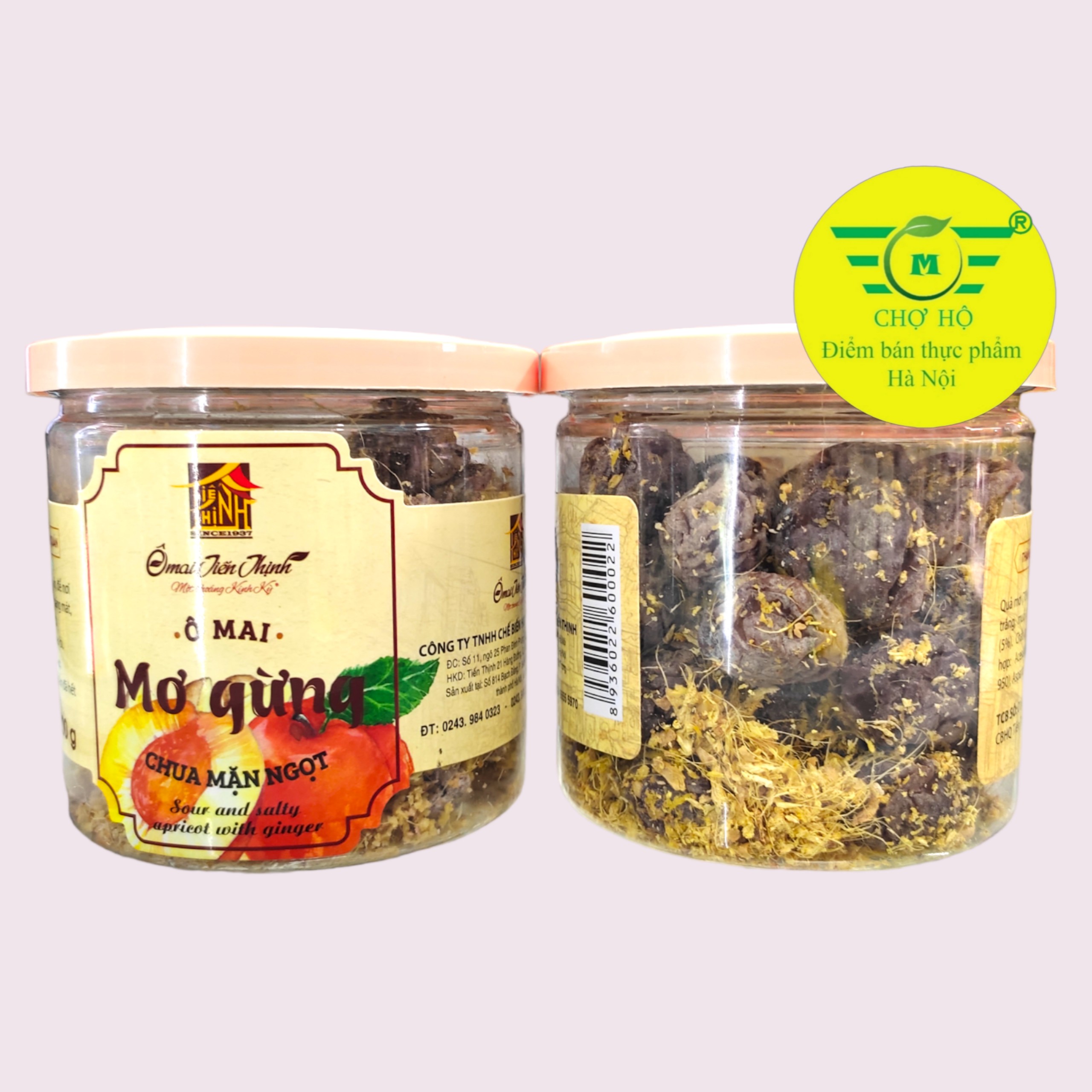 Ô mai Hà Nội - Ô mai mơ gừng chua mặn ngọt - 200g - Ô mai Tiến Thịnh