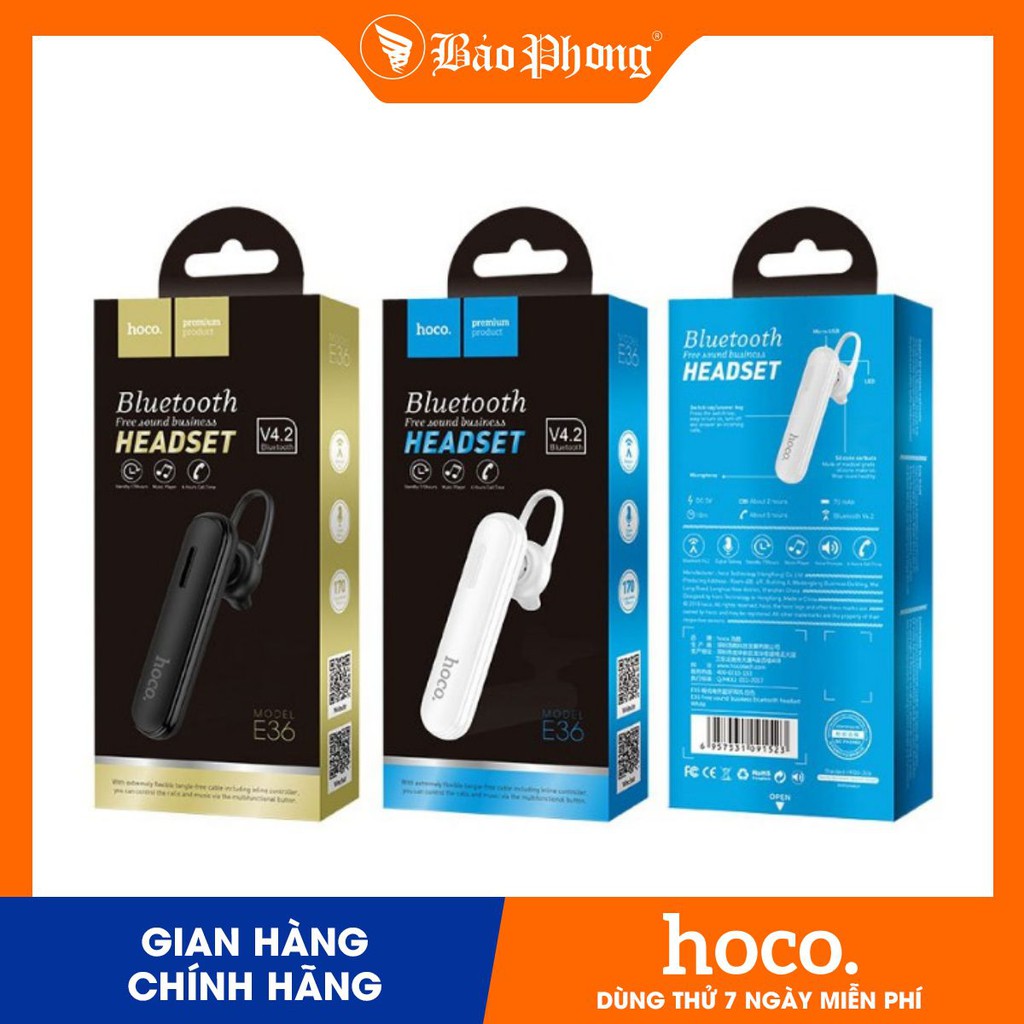 Tai nghe bluetooth hoco e36